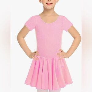 Set of Pink Ballet Dress for Kids size 140 (7 to 8 Y) w/tights, new no tags